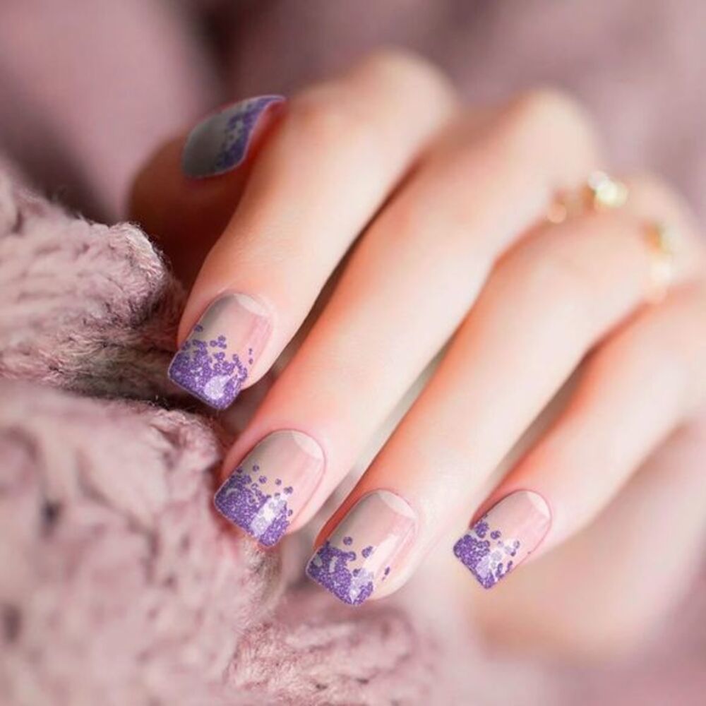 #0255 Colour Flash- Radiant Orchid, Nail strips, purple